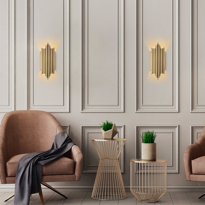 Opviq Lámpara de pared Reis - 13341 en Dorado Opviq Lámpara de pared Reis - 13341 en Dorado